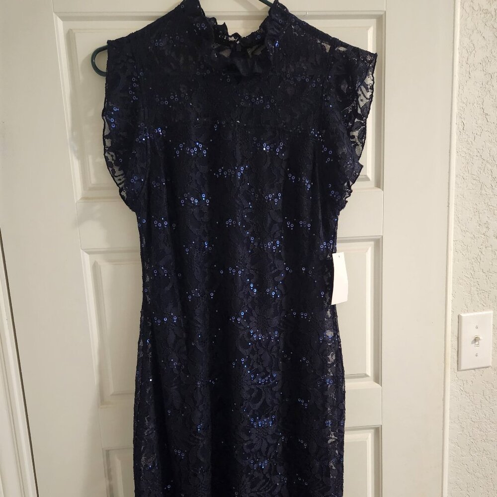 Alexa B navy blue lace dress size 6